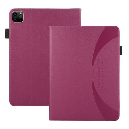 For iPad Pro 13 2024 Litchi Texture Leather Sucker Tablet Case(Purple) - iPad Pro 13 2024 Cases by buy2fix | Online Shopping UK | buy2fix