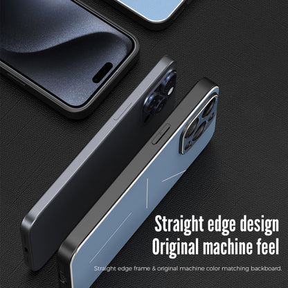 For iPhone 15 Plus R-JUST RJ52 3-Line Style Metal TPU Shockproof Phone Case(Black) - iPhone 15 Plus Cases by R-JUST | Online Shopping UK | buy2fix