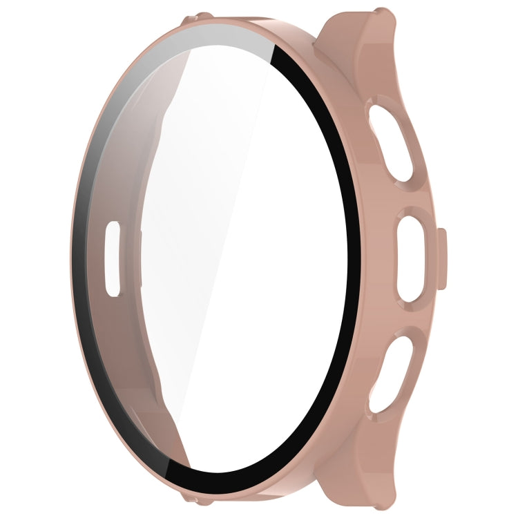 For Garmin Venu 3S PC + Tempered Glass Film Integrated Watch Case(Pink) - Watch Cases by buy2fix | Online Shopping UK | buy2fix