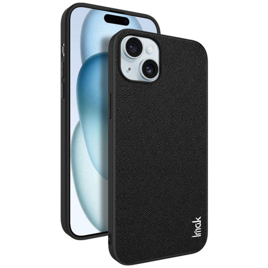 For iPhone 15 Plus IMAK LX-5 Series Shockproof PC + PU + TPU Protective Phone Case(Cross Texture) - iPhone 15 Plus Cases by imak | Online Shopping UK | buy2fix