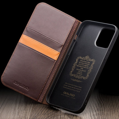 For iPhone 15 Plus QIALINO Classic Gen2 Genuine Leather Phone Case(Black) - iPhone 15 Plus Cases by QIALINO | Online Shopping UK | buy2fix
