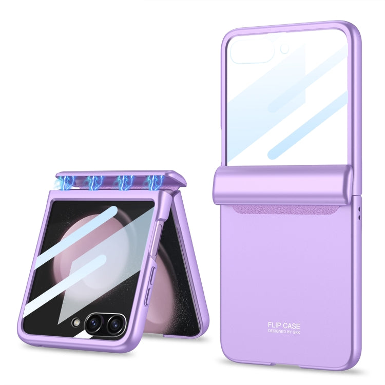 For Samsung Galaxy Z Flip5 GKK Integrated Full Coverage Folding Phone Case(Purple) - Galaxy Z Flip5 Cases by GKK | Online Shopping UK | buy2fix