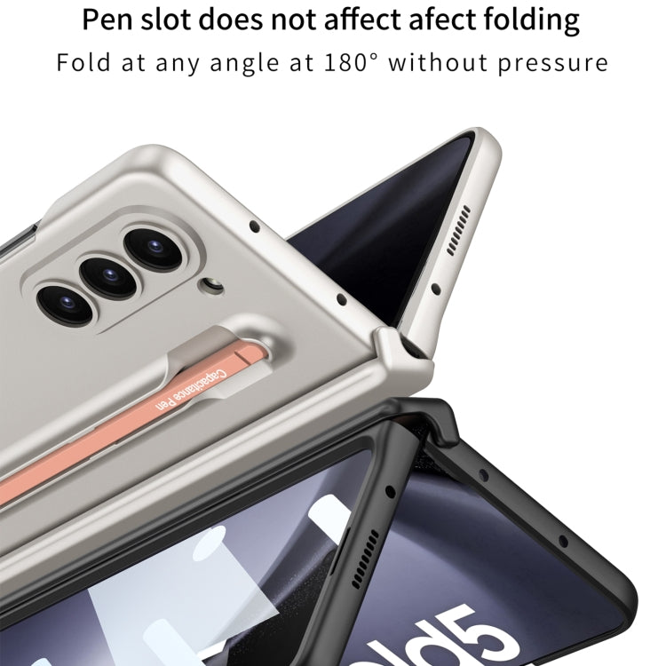 For Samsung Galaxy Z Fold5 5G GKK Integrated Fold Hinge Phone Case with Pen Slots, No Include Pen(Blue) - Galaxy Z Fold5 Cases by GKK | Online Shopping UK | buy2fix