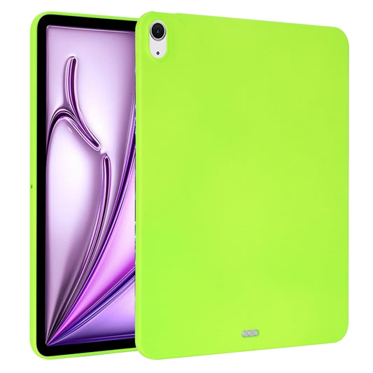 For iPad Air 13 2024 Oil Spray Skin-friendly TPU Tablet Case(Fluorescent Green) - iPad Air 13 2024 Cases by buy2fix | Online Shopping UK | buy2fix