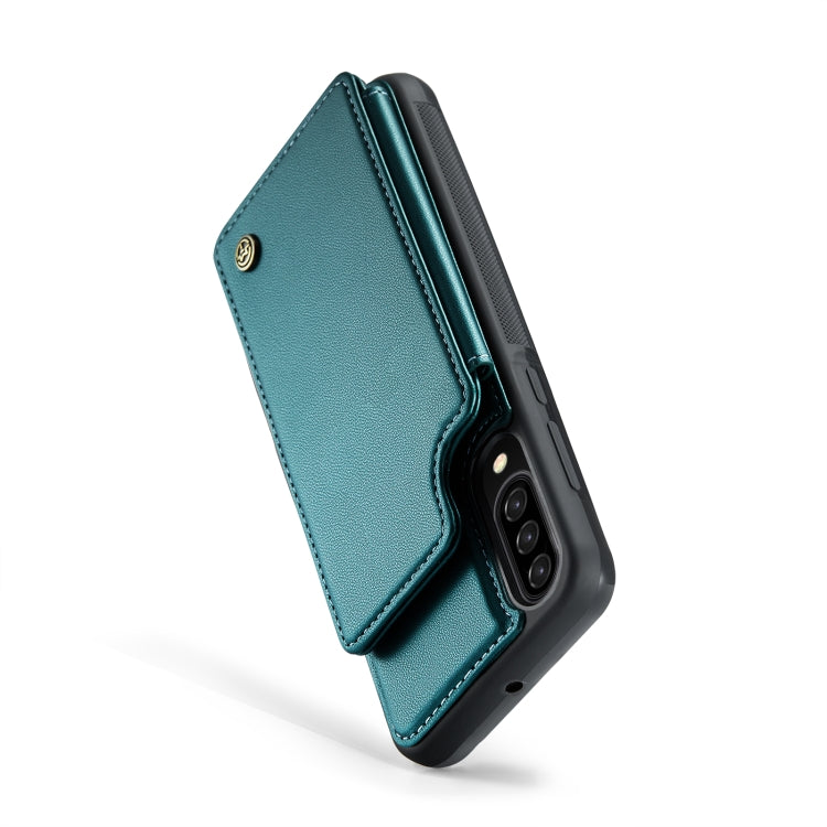 For Samsung Galaxy A30s/A50s/A50 CaseMe C22 Card Slots Holder RFID Anti-theft Phone Case(Blue Green) - Galaxy Phone Cases by CaseMe | Online Shopping UK | buy2fix