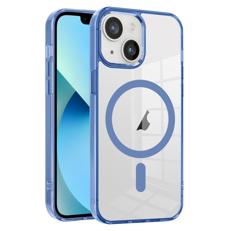 For iPhone 13 Ice Color Magnetic Series PC + Acrylic Magsafe Phone Case(Far Peak Blue) - iPhone 13 Cases by buy2fix | Online Shopping UK | buy2fix