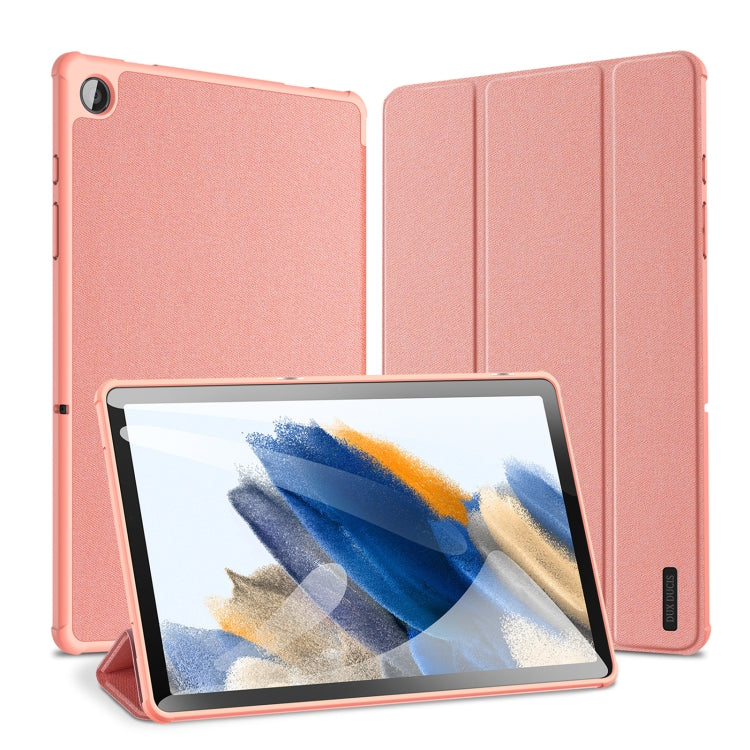 For Samsung Galaxy Tab A9+ DUX DUCIS Domo Series Magnetic Flip Leather Tablet Case(Pink) - Galaxy Tab A9+ by DUX DUCIS | Online Shopping UK | buy2fix