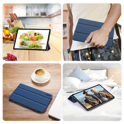 For Realme Pad 2 11.5 DUX DUCIS Domo Series Magnetic Flip Leather Tablet Case(Blue) - Realme by DUX DUCIS | Online Shopping UK | buy2fix