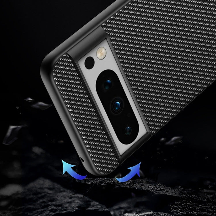 For Google Pixel 9 Ultra-thin Carbon Fiber Texture Printing Phone Case(Black) - Google Cases by buy2fix | Online Shopping UK | buy2fix