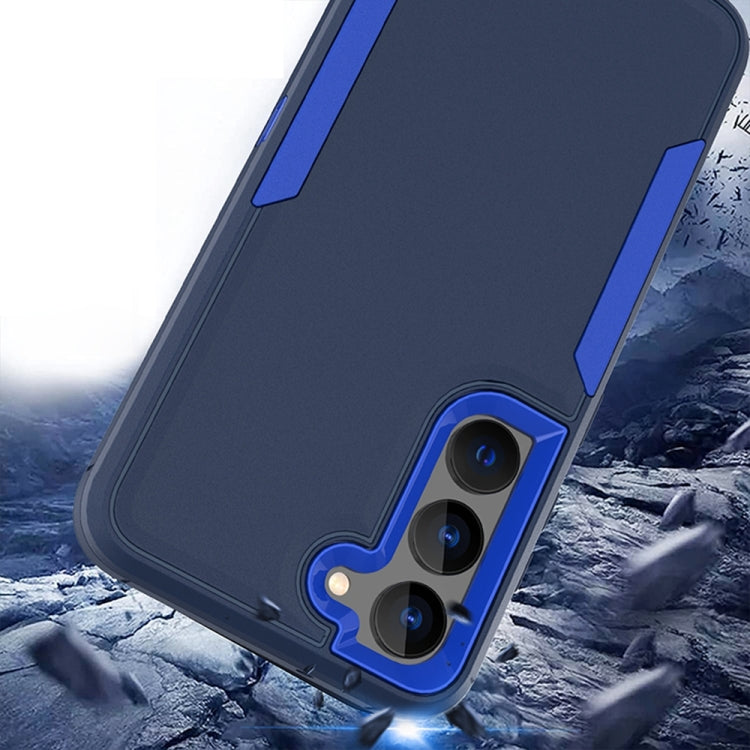For Samsung Galaxy A03s 2 in 1 Magnetic PC + TPU Phone Case(Royal Blue+Dark Blue) - Galaxy S23 5G Cases by buy2fix | Online Shopping UK | buy2fix