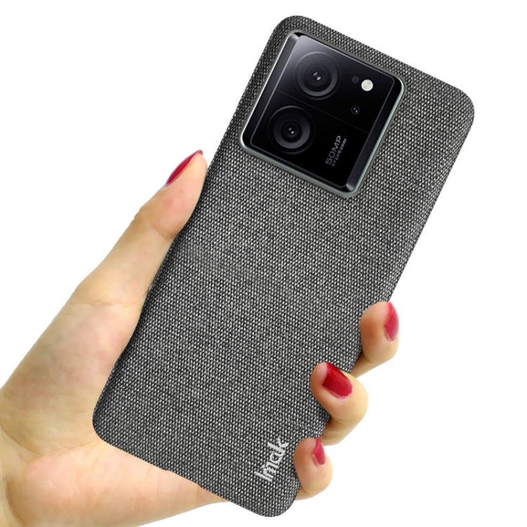 For Xiaomi Redmi K60 Ultra 5G imak Ruiyi Series Cloth Texture PU + PC Phone Case(Dark Grey) - Xiaomi Cases by imak | Online Shopping UK | buy2fix