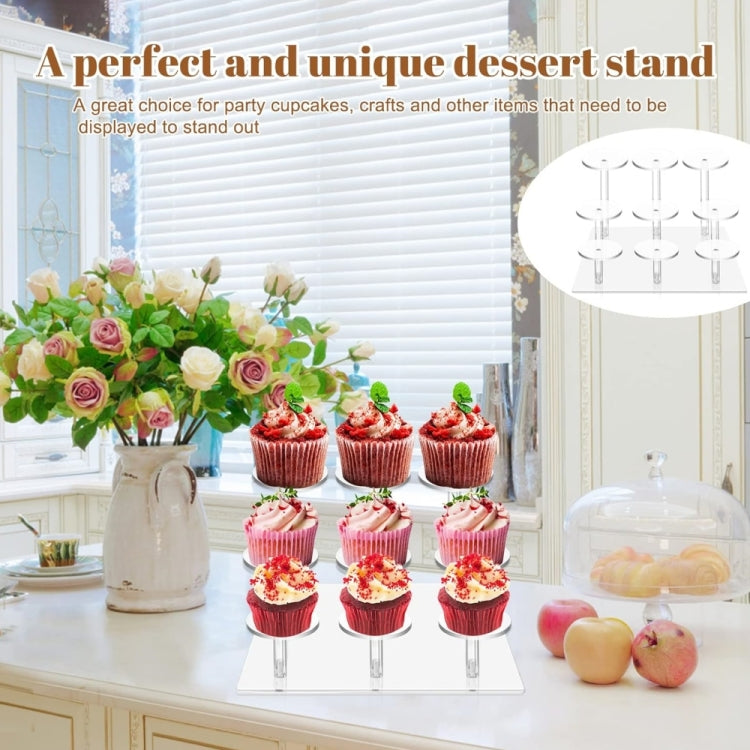 YX067 Acrylic Square Decoration Cupcake Stand - Storage Boxes by buy2fix | Online Shopping UK | buy2fix