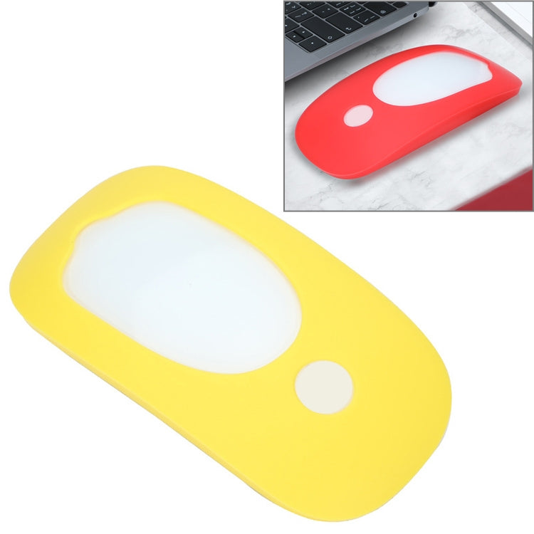 For Apple Magic Mouse 1 / 2 Mouse Silicone Protective Case(Yellow) - Protective Bags by buy2fix | Online Shopping UK | buy2fix