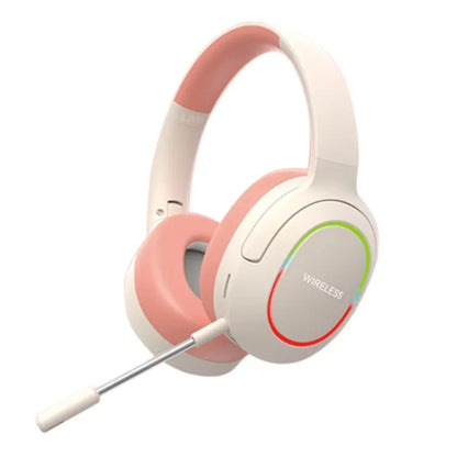 L800 Foldable ENC Noise Reduction Wireless Gaming Headset with Microphone(Pink) - Headset & Headphone by buy2fix | Online Shopping UK | buy2fix