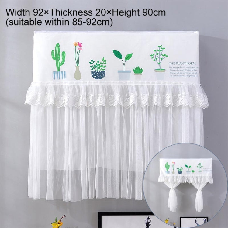 Do Not Take Dust-proof And Anti Direct Blowing Simple Wind Hanging Machine Air Conditioner Moon Cover, Size:Width 92 × Thickness 20 × Height 90cm(Flowerpot) - Dust Covers by buy2fix | Online Shopping UK | buy2fix