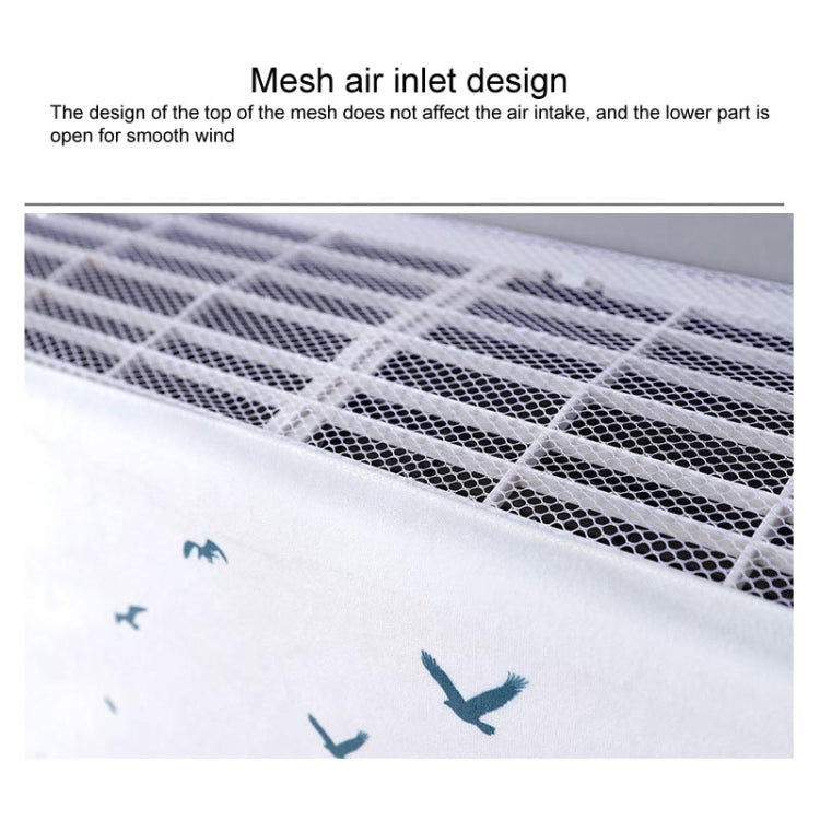 Do Not Take Dust-proof And Anti Direct Blowing Simple Wind Hanging Machine Air Conditioner Moon Cover, Size:Width 92 × Thickness 20 × Height 90cm(Green Leaf) - Dust Covers by buy2fix | Online Shopping UK | buy2fix