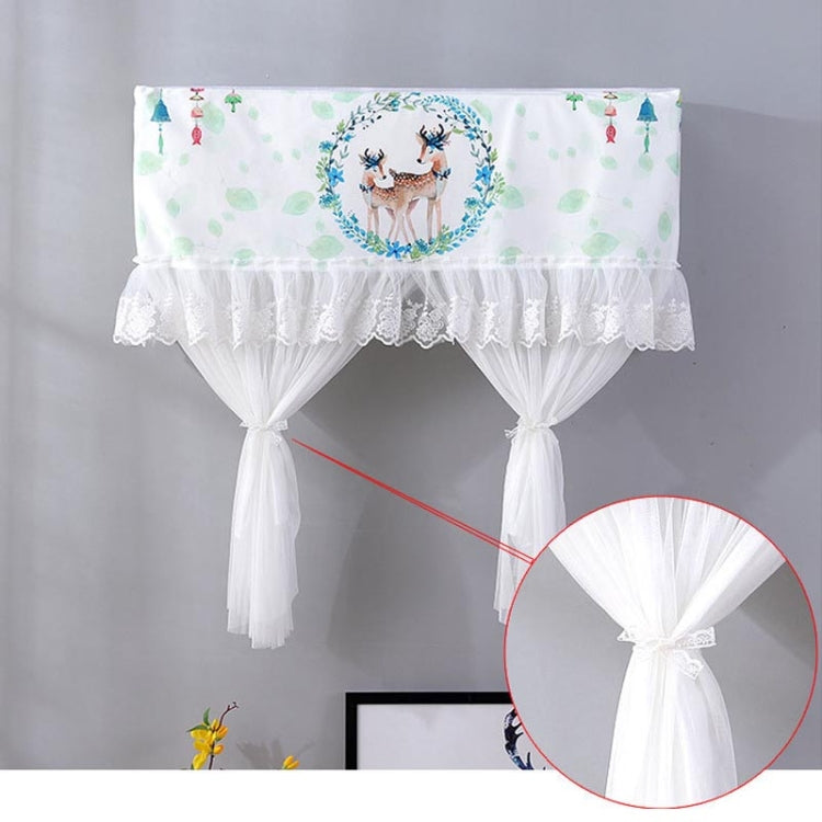 Do Not Take Dust-proof And Anti Direct Blowing Simple Wind Hanging Machine Air Conditioner Moon Cover, Size:Width 98 × Thickness 20 × Height 90cm(Plantain Leaves) - Dust Covers by buy2fix | Online Shopping UK | buy2fix