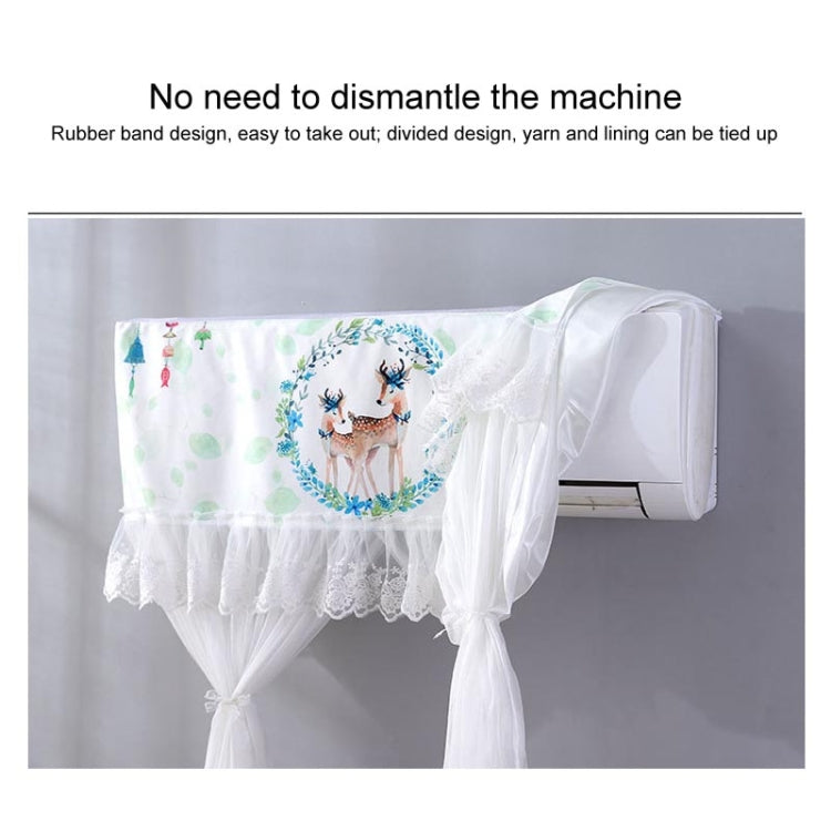 Do Not Take Dust-proof And Anti Direct Blowing Simple Wind Hanging Machine Air Conditioner Moon Cover, Size:Width 98 × Thickness 20 × Height 90cm(Cane Vine) - Dust Covers by buy2fix | Online Shopping UK | buy2fix