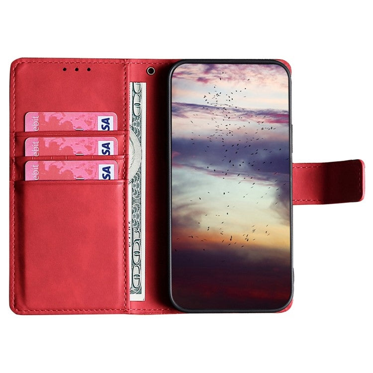 For Motorola Edge 5G 2024 Skin Feel Magnetic Leather Phone Case(Red) - Motorola Cases by buy2fix | Online Shopping UK | buy2fix