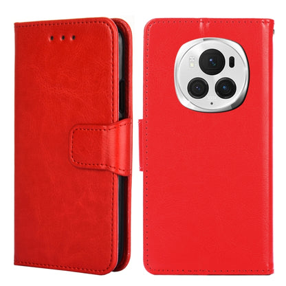 For Honor Magic6 Pro Crystal Texture Leather Phone Case(Red) - Honor Cases by buy2fix | Online Shopping UK | buy2fix