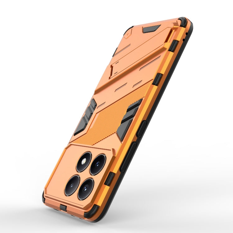 For Xiaomi Redmi K70E 5G Punk Armor 2 in 1 PC + TPU Phone Case with Holder(Orange) - K70E Cases by buy2fix | Online Shopping UK | buy2fix