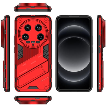 For Xiaomi 14 Ultra 5G Punk Armor 2 in 1 PC + TPU Phone Case with Holder(Red) - 14 Ultra Cases by buy2fix | Online Shopping UK | buy2fix