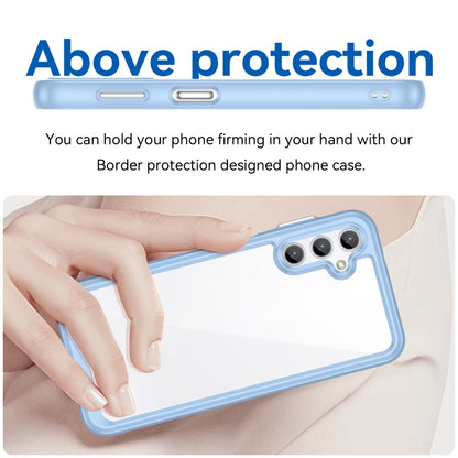 For Samsung Galaxy M44 5G Colorful Series Acrylic Hybrid TPU Phone Case(Blue) - Galaxy Phone Cases by buy2fix | Online Shopping UK | buy2fix