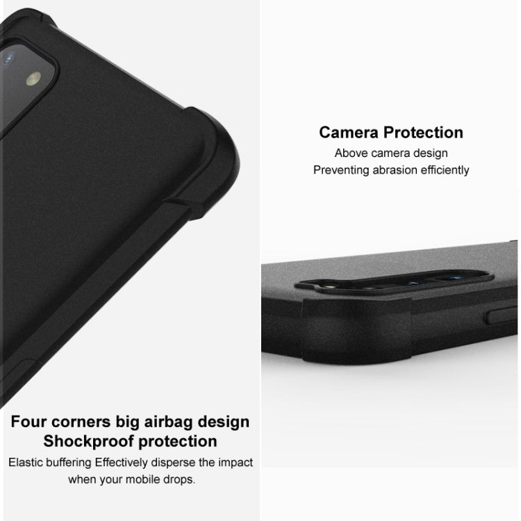 For Samsung Galaxy S23 FE 5G imak Shockproof Airbag TPU Phone Case(Matte Black) - Galaxy S23 FE 5G Cases by imak | Online Shopping UK | buy2fix