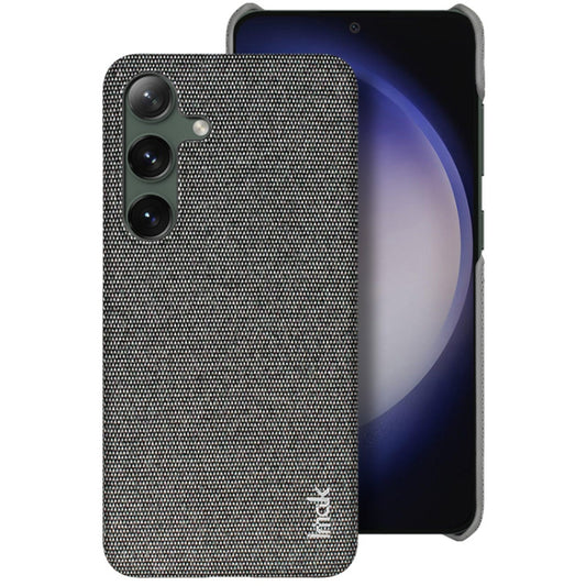 For Samsung Galaxy S24 5G imak Ruiyi Series Cloth Texture PU + PC Phone Case(Dark Grey) - Galaxy S24 5G Cases by imak | Online Shopping UK | buy2fix