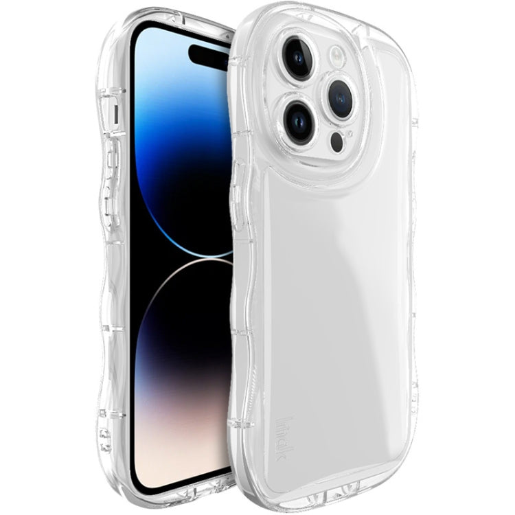 For iPhone 15 Pro Max IMAK Wave Bubble Soft Shockproof Phone Case(Transparent) - iPhone 15 Pro Max Cases by imak | Online Shopping UK | buy2fix