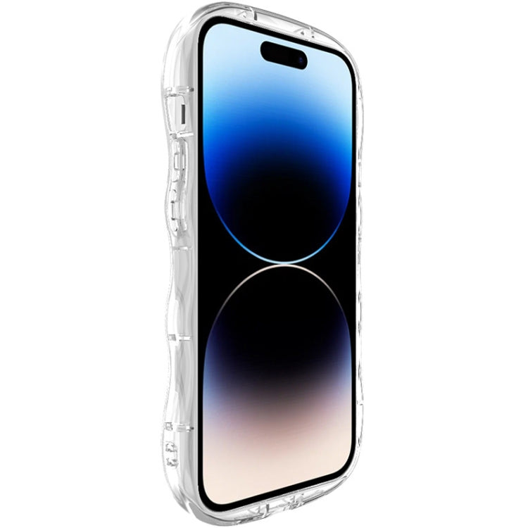 For iPhone 15 Pro Max IMAK Wave Bubble Soft Shockproof Phone Case(Transparent) - iPhone 15 Pro Max Cases by imak | Online Shopping UK | buy2fix