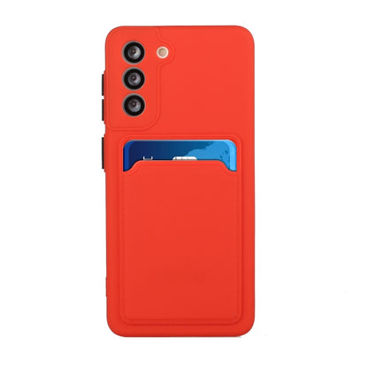 For Samsung Galaxy S24+ Card Slot Design Shockproof TPU Phone Case(Red) - Galaxy S24+ 5G Cases by buy2fix | Online Shopping UK | buy2fix