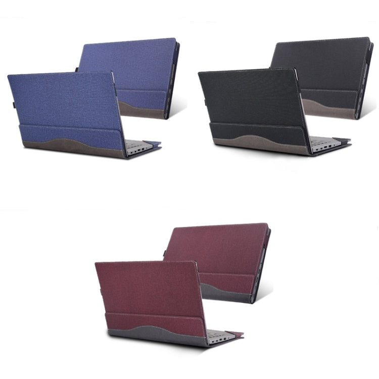 For Lenovo V14 G3 ABA / IAP Laptop Leather Anti-Fall Protective Case(Dark Blue) - 14.1 inch by buy2fix | Online Shopping UK | buy2fix