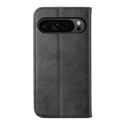 For Google Pixel 9 Pro Cubic Grid Calf Texture Magnetic Leather Phone Case(Black) - Google Cases by buy2fix | Online Shopping UK | buy2fix