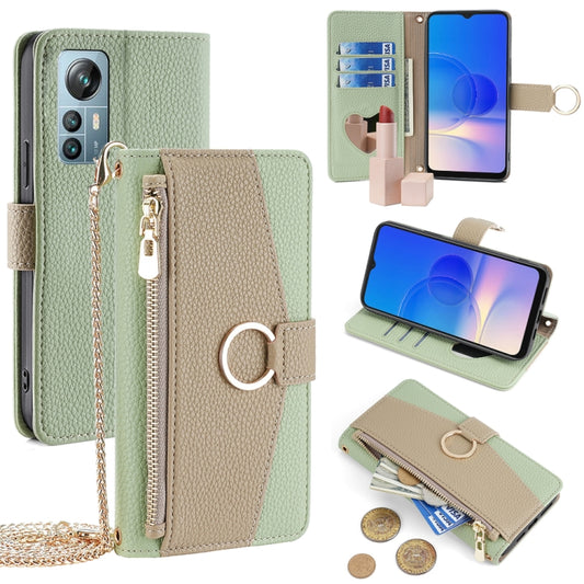 For Blackview A85 Crossbody Litchi Texture Leather Phone Case(Green) - More Brand by buy2fix | Online Shopping UK | buy2fix