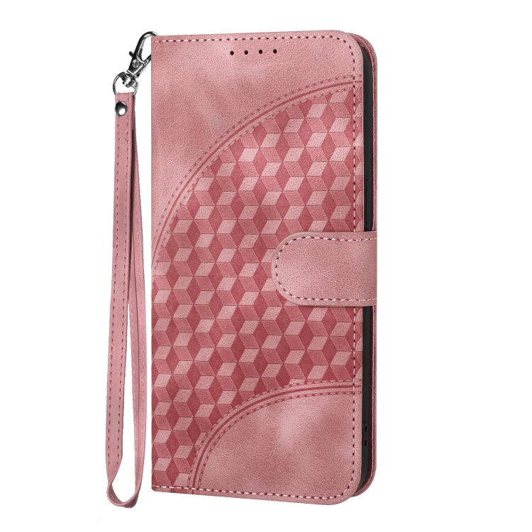 For Google Pixel 9 Pro YX0060 Elephant Head Embossed Phone Leather Case with Lanyard(Pink) - Google Cases by buy2fix | Online Shopping UK | buy2fix