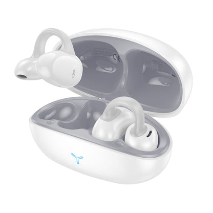 hoco EW57 Ear Clip True Wireless TWS Bluetooth Earphone(White) - TWS Earphone by hoco | Online Shopping UK | buy2fix