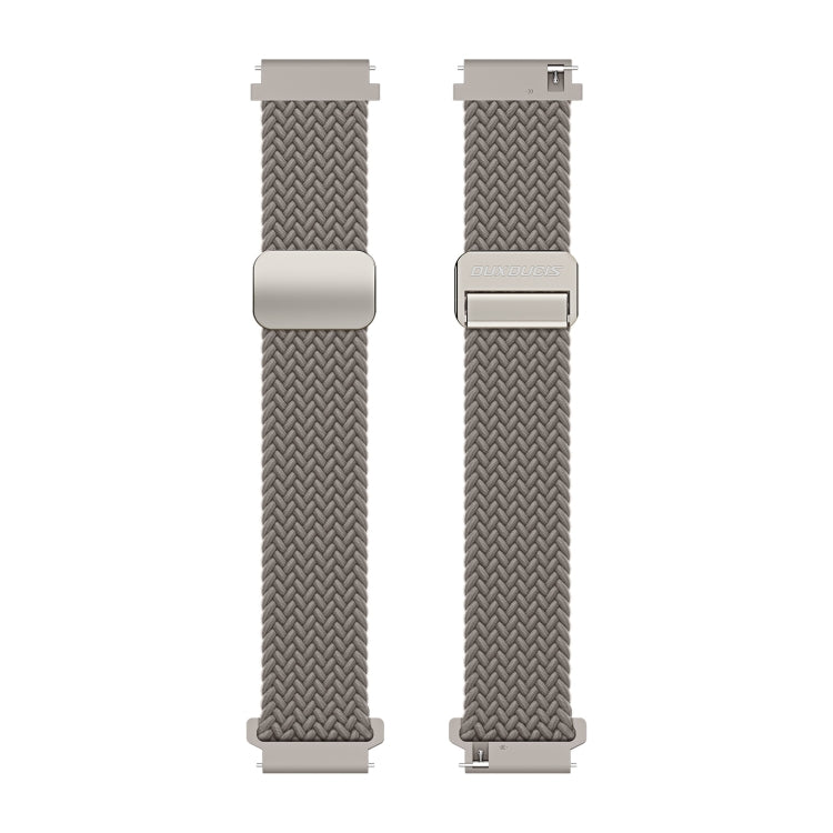 DUX DUCIS Mixture Pro Series Magnetic Buckle Nylon Braid Watch Band, Size:22mm(Clay) - 22mm Bands by DUX DUCIS | Online Shopping UK | buy2fix