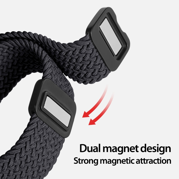 DUX DUCIS Mixture Pro Series Magnetic Buckle Nylon Braid Watch Band, Size:22mm(Midnight) - 22mm Bands by DUX DUCIS | Online Shopping UK | buy2fix