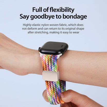 For Apple Watch Ultra 49mm DUX DUCIS Mixture Pro Series Magnetic Buckle Nylon Braid Watch Band(New Rainbow) - Watch Bands by DUX DUCIS | Online Shopping UK | buy2fix