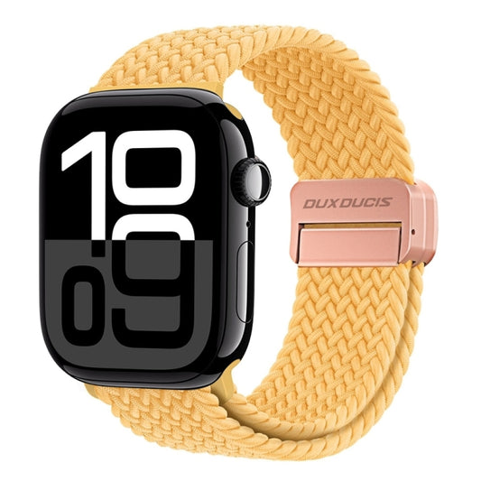 For Apple Watch Series 10 46mm DUX DUCIS Mixture Pro Series Magnetic Buckle Nylon Braid Watch Band(Sunny Color) - Watch Bands by DUX DUCIS | Online Shopping UK | buy2fix