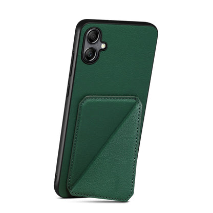 For Samsung Galaxy S23 FE 5G Denior Imitation Calf Leather Back Phone Case with Holder(Green) - Galaxy S23 FE 5G Cases by Denior | Online Shopping UK | buy2fix