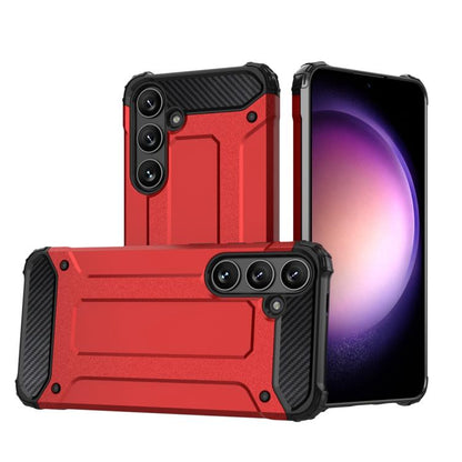 For Samsung Galaxy S25 5G Magic Armor TPU Hybrid PC Phone Case(Red) - Galaxy S25 5G Cases by buy2fix | Online Shopping UK | buy2fix