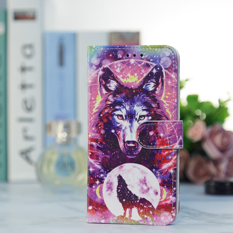 For Blackview A53 Pro Painted Pattern Horizontal Flip Leather Phone Case(Wolf Totem) - More Brand by buy2fix | Online Shopping UK | buy2fix