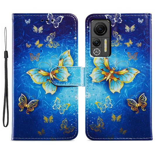 For Ulefone Note 14 Painted Pattern Horizontal Flip Leather Phone Case(Butterfly) - Ulefone Cases by buy2fix | Online Shopping UK | buy2fix