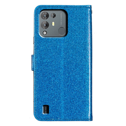 For Blackview A55 Pro Glitter Powder Flip Leather Phone Case(Blue) - More Brand by buy2fix | Online Shopping UK | buy2fix