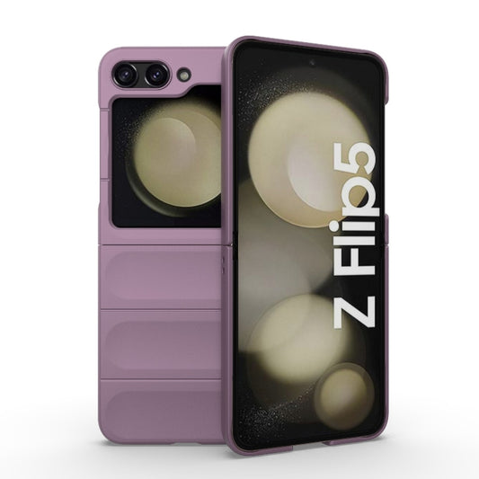 For Samsung Galaxy Z Flip5 5G Magic Shield Fold PC Shockproof Phone Case(Purple) - Galaxy Z Flip5 Cases by buy2fix | Online Shopping UK | buy2fix