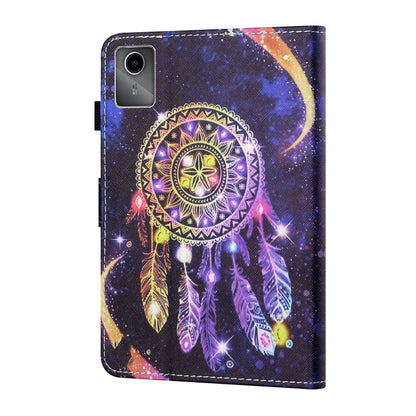 For Lenovo Tab M11/ Xiaoxin Pad 11 2024 Coloured Drawing Stitching Smart Leather Tablet Case(Starry Sky Wind Chime) - Lenovo by buy2fix | Online Shopping UK | buy2fix