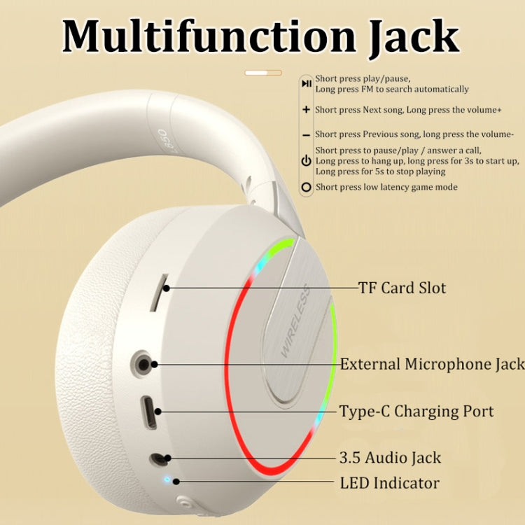 L850 Foldable ENC Noise Reduction Wireless Bluetooth Earphone with Microphone(Blue) - Headset & Headphone by buy2fix | Online Shopping UK | buy2fix