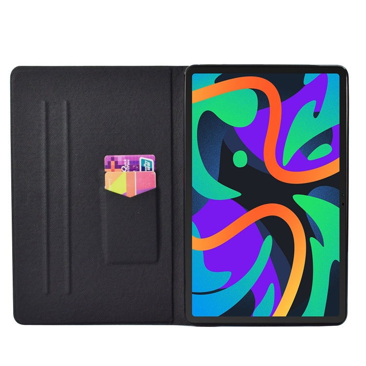 For Lenovo Tab M11/ Xiaoxin Pad 11 2024 Voltage Coloured Drawing Smart Leather Tablet Case(Blue Beach) - Lenovo by buy2fix | Online Shopping UK | buy2fix